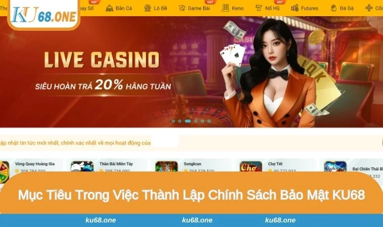 Chính sách bảo mật KU68 hướng tới mục tiêu an toàn dữ liệu hội viên