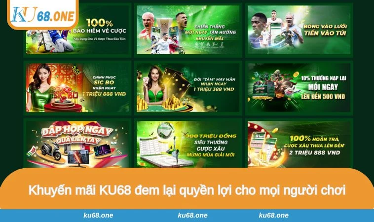 Khuyến mãi KU68 đem lại quyền lợi cho mọi người chơi